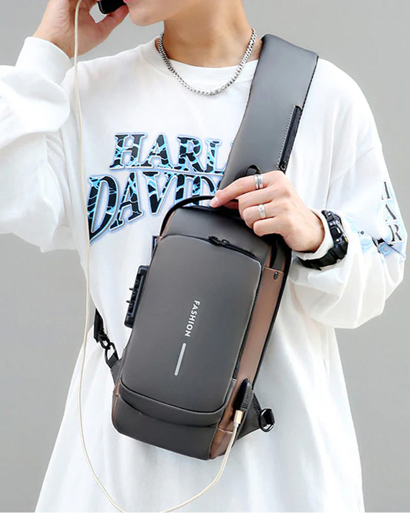 Elarova | Diebstahlsichere Brusttasche mit Zahlenschloss