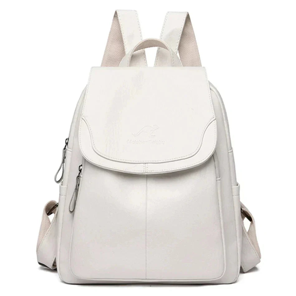 Elarova | Diebstahlsicherer Rucksack aus Leder