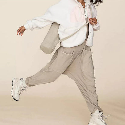 Elarova | Einfarbiger Jumpsuit Damen