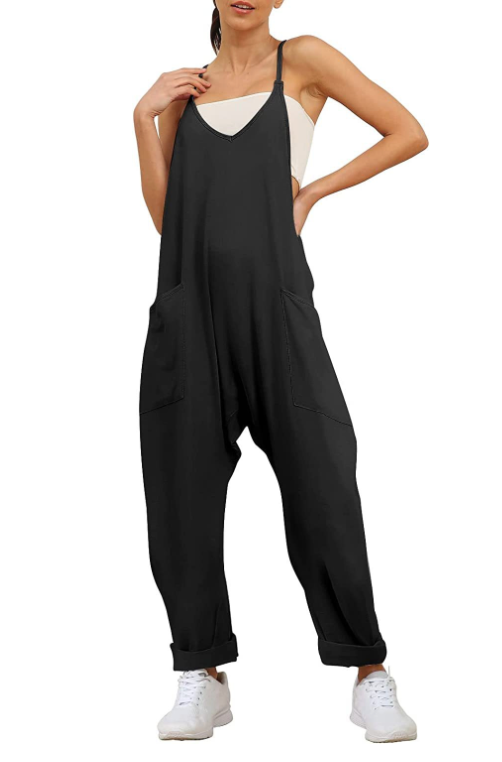 Elarova | Einfarbiger Jumpsuit Damen