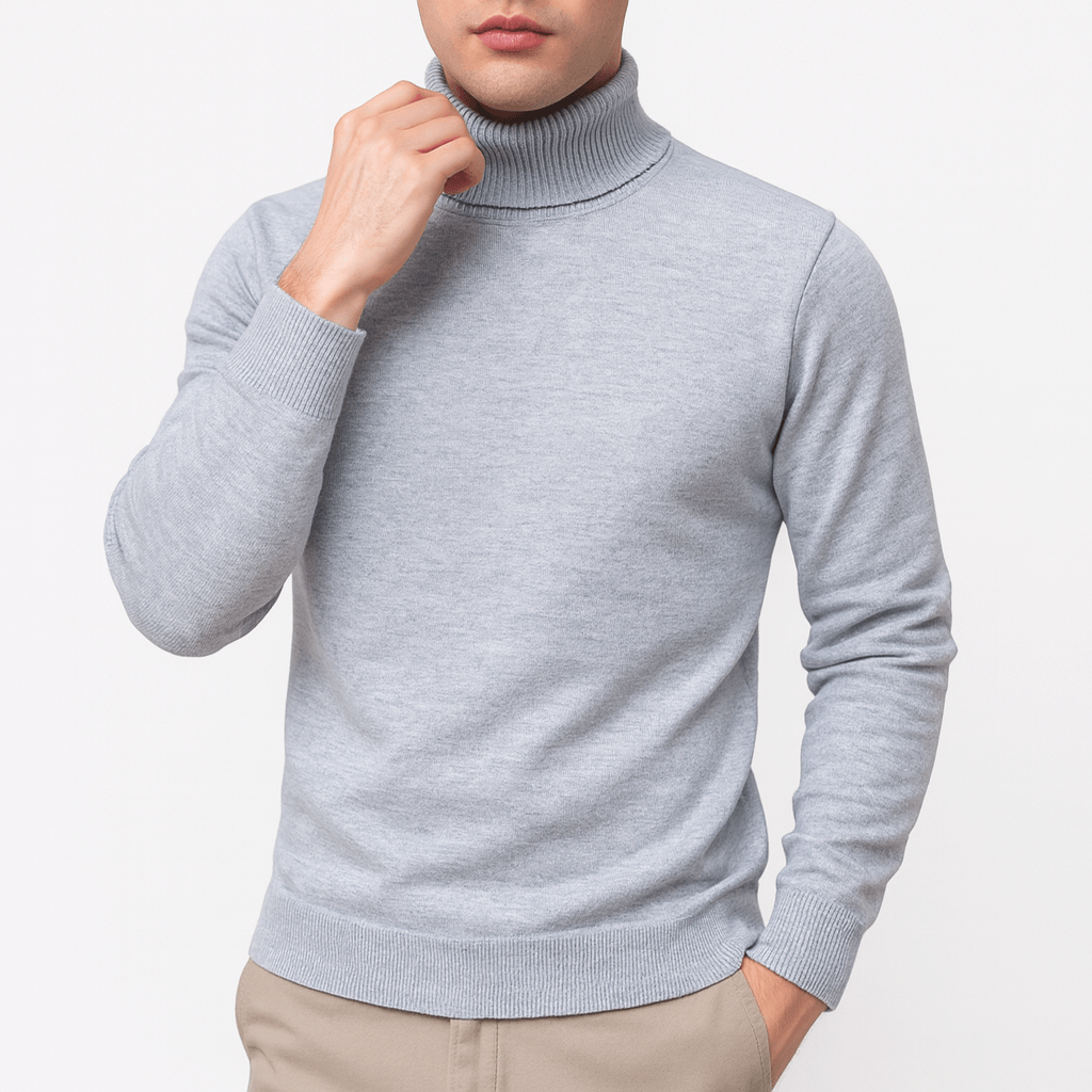 Elarova | Einfarbiger Rollkragenpullover