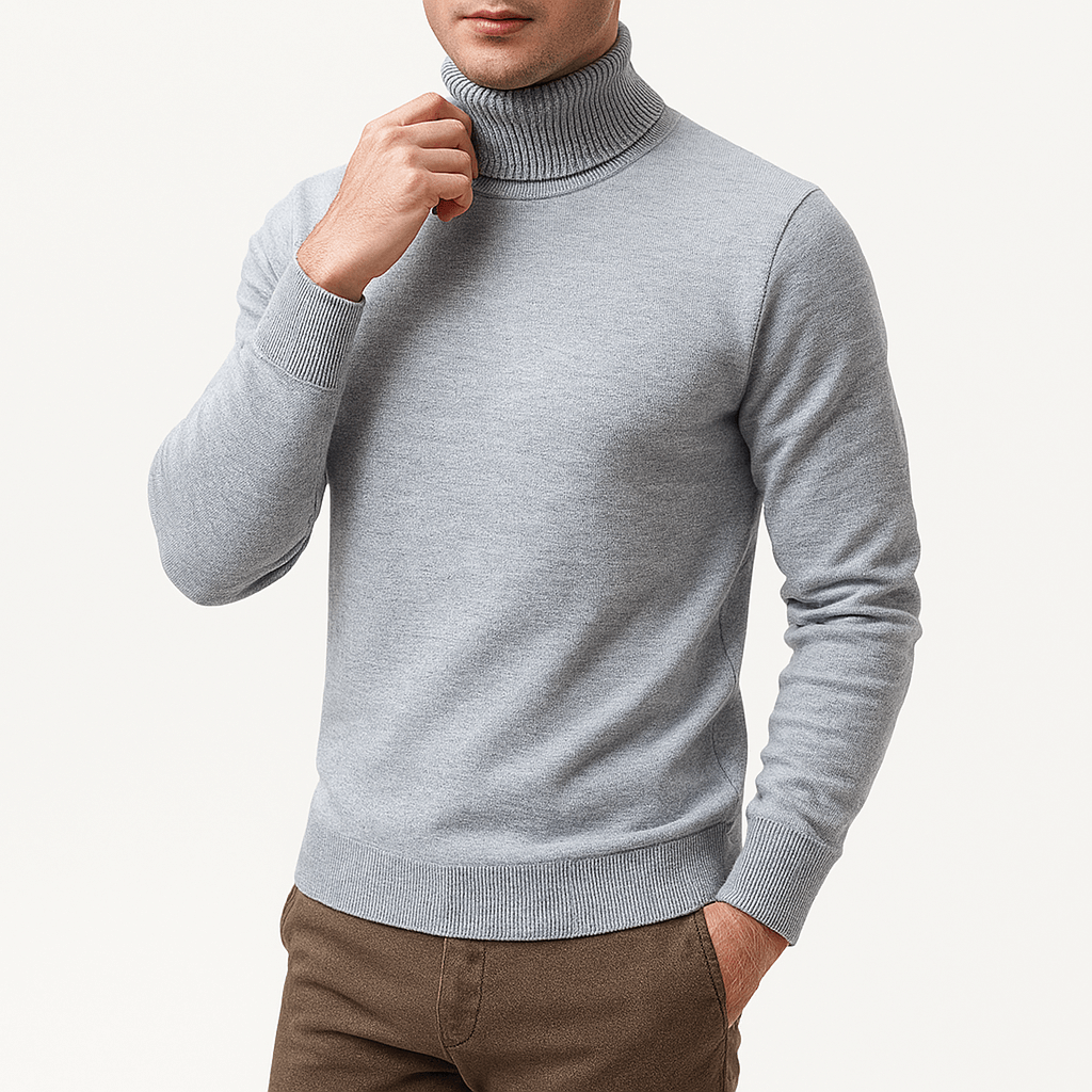 Elarova | Einfarbiger Rollkragenpullover