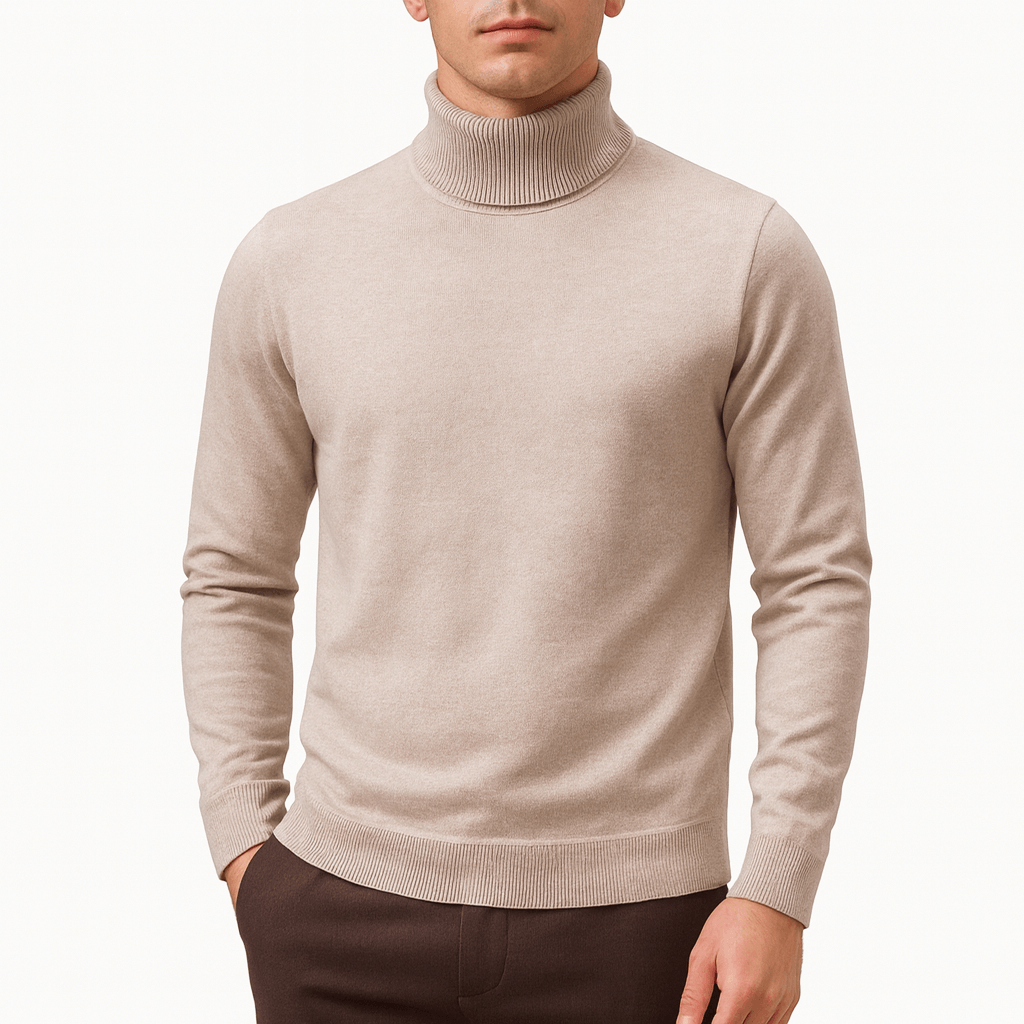 Elarova | Einfarbiger Rollkragenpullover