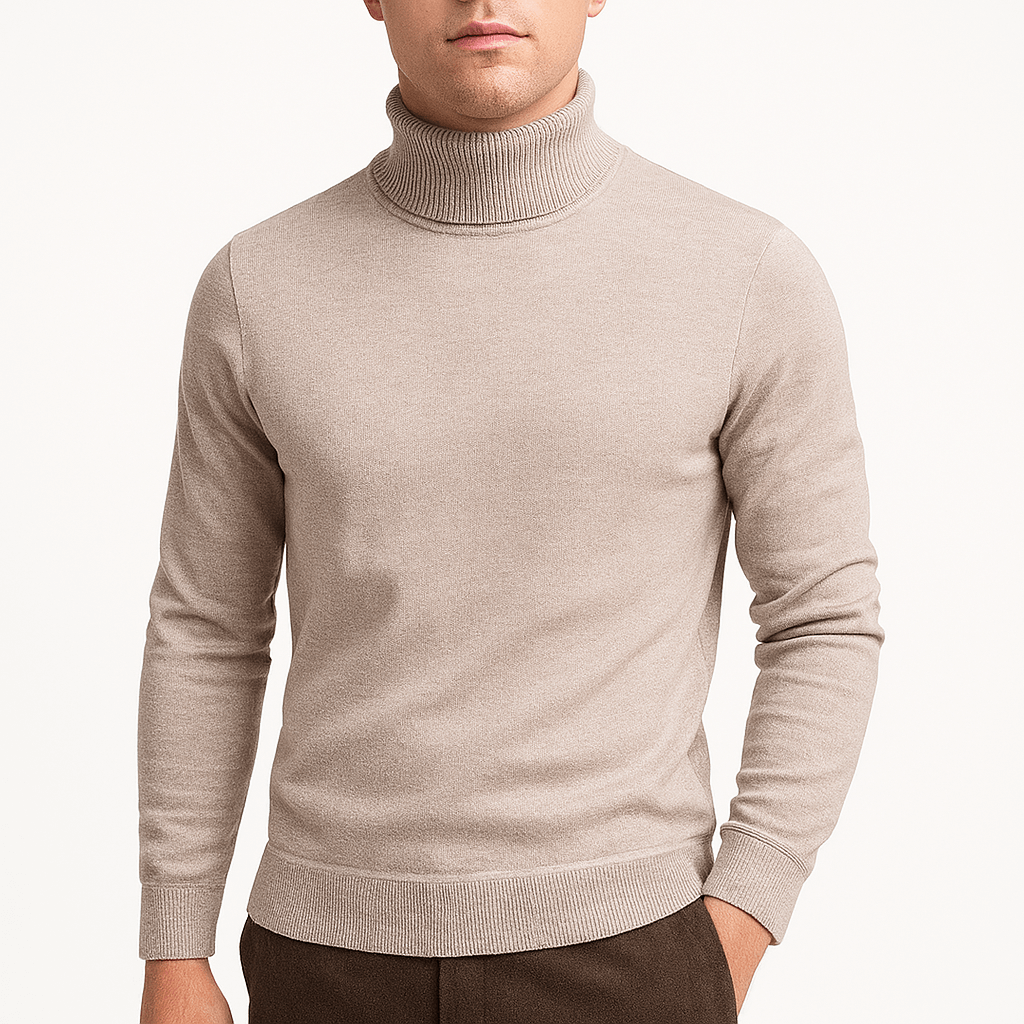 Elarova | Einfarbiger Rollkragenpullover