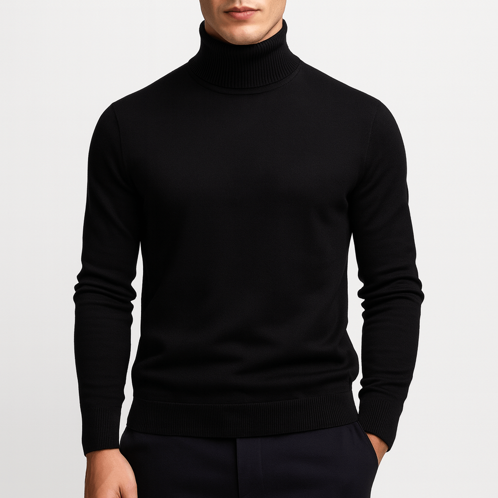 Elarova | Einfarbiger Rollkragenpullover