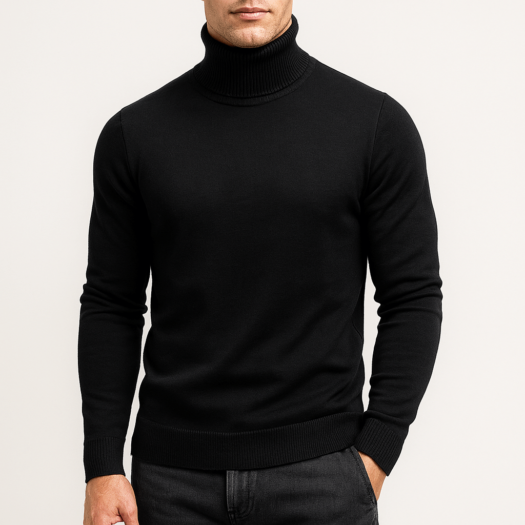 Elarova | Einfarbiger Rollkragenpullover