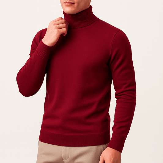 Elarova | Einfarbiger Rollkragenpullover