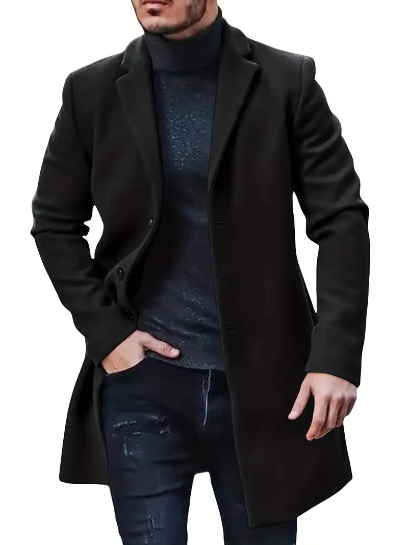 Elarova | Einreihiger Trenchcoat für Herren