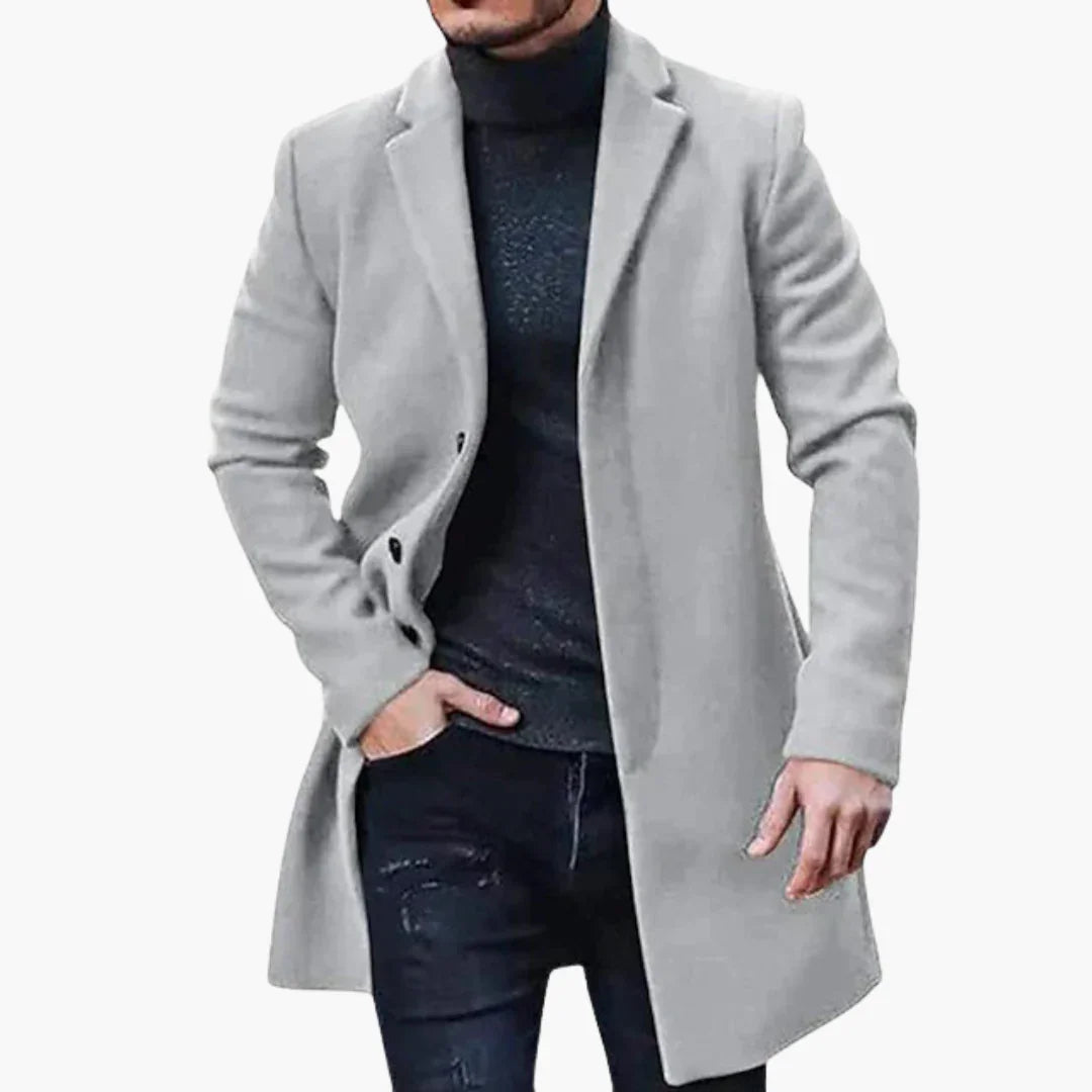 Elarova | Einreihiger Wintermantel für Herren
