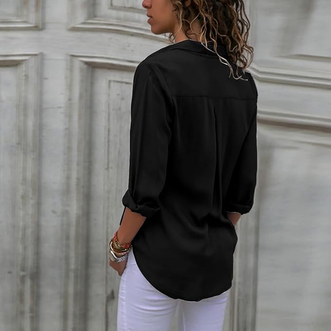 Elarova | Elegante Chiffonbluse für Frauen