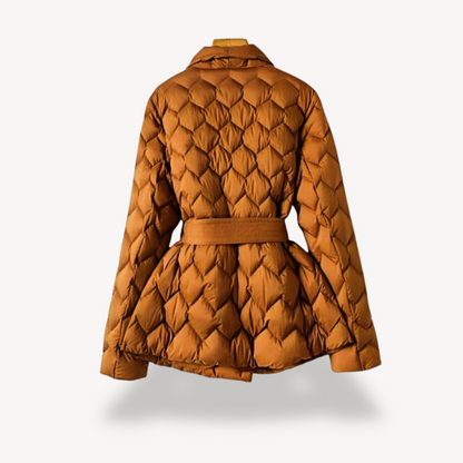 Elarova | Elegante Daunenjacke mit Gürtel für Damen