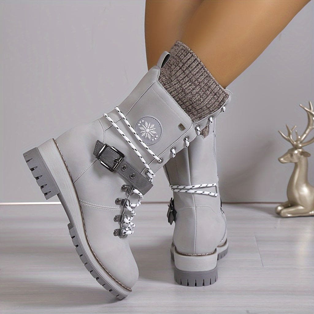 Elarova | Elegante Gestrickte Thermo-Stiefel