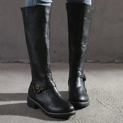 Elarova | Elegante Lederstiefel – Trendige Damenstiefel für jeden Anlass