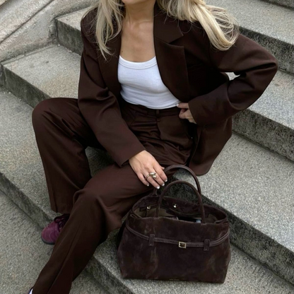 Elarova | Elegante Suède Tragetasche für Alltag und Stil