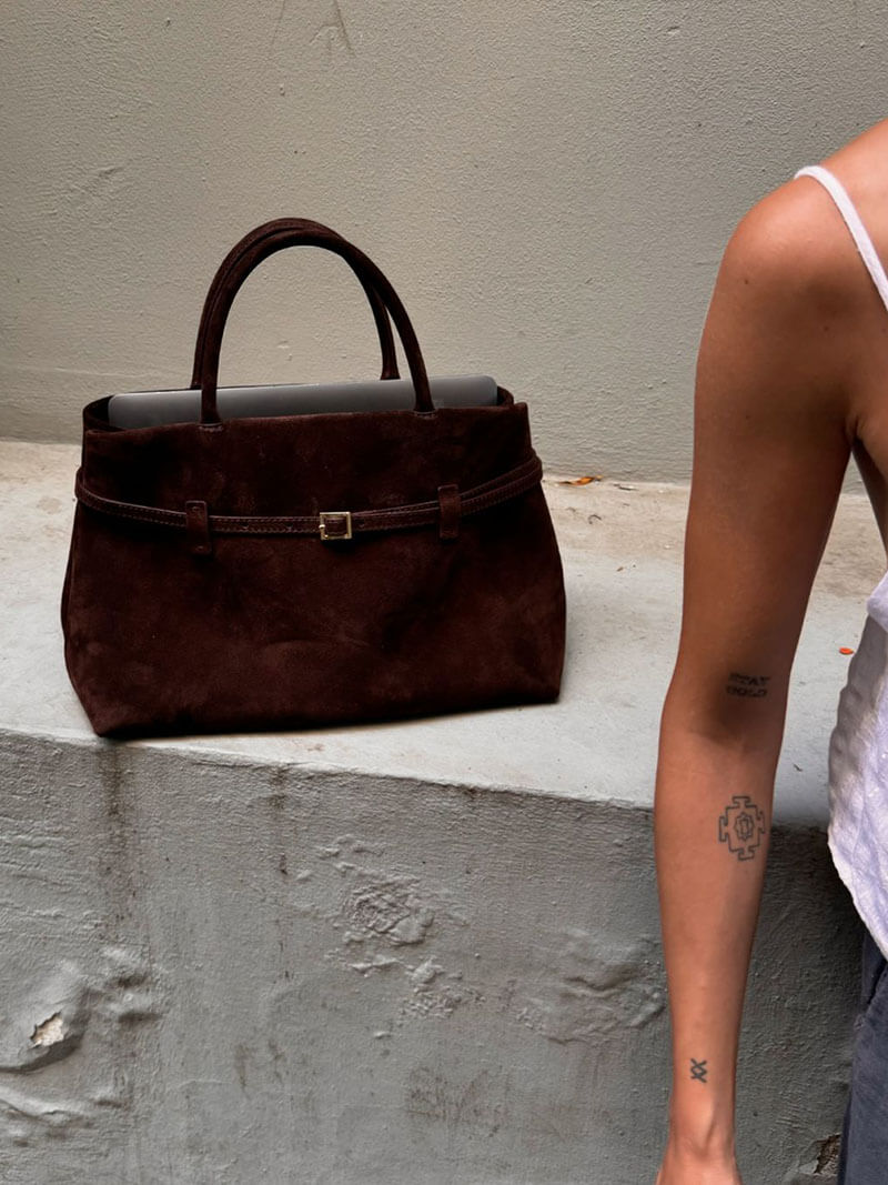 Elarova | Elegante Suède Tragetasche für Alltag und Stil