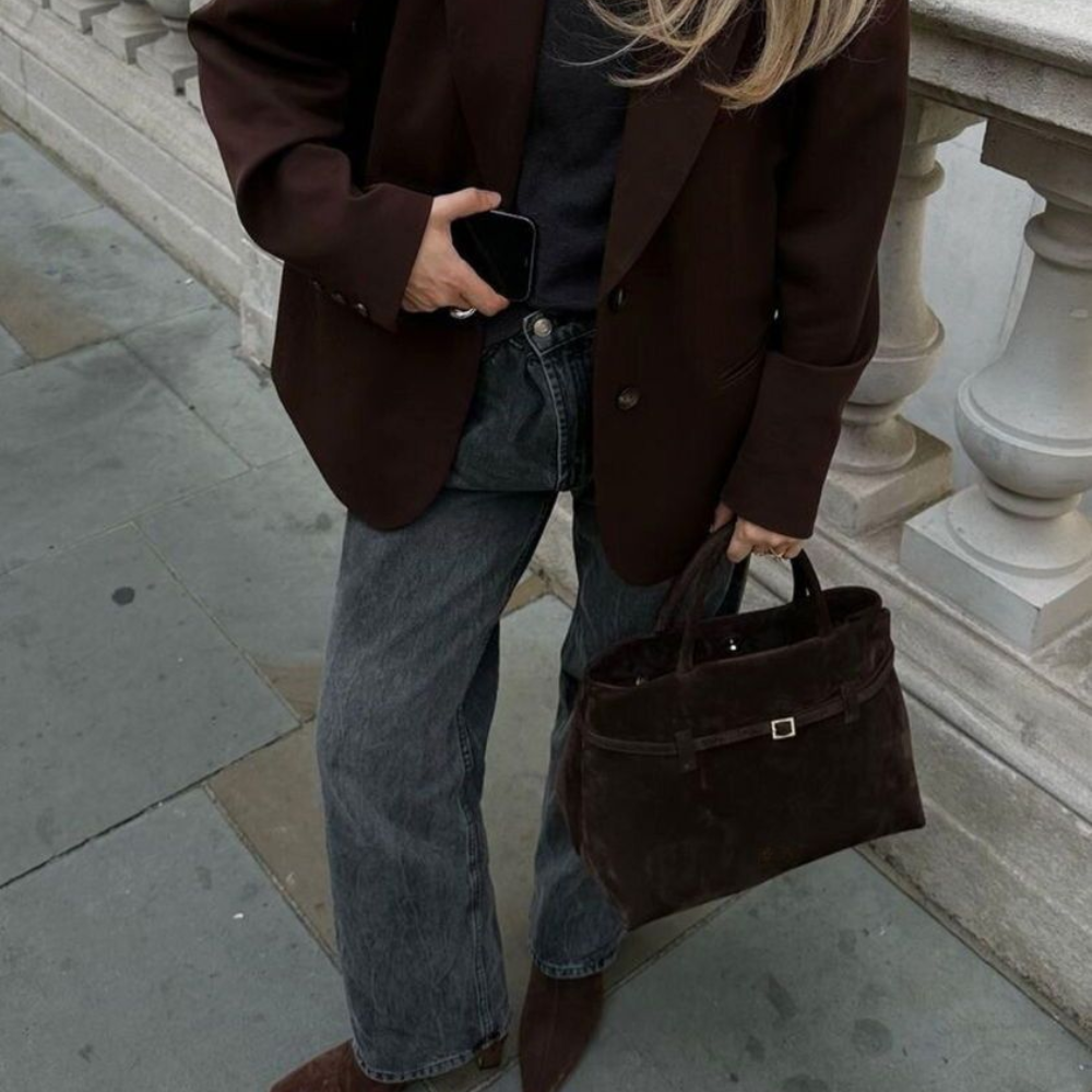 Elarova | Elegante Suède Tragetasche für Alltag und Stil