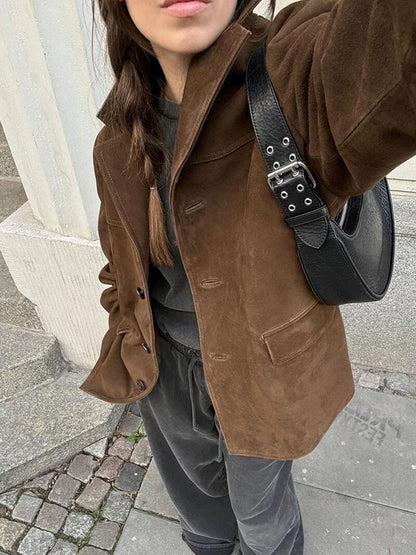 Elarova | Elegante Wildlederjacke