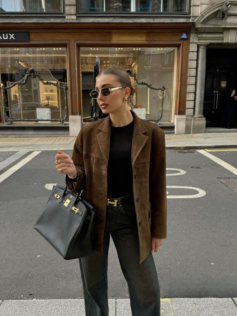 Elarova | Elegante Wildlederjacke