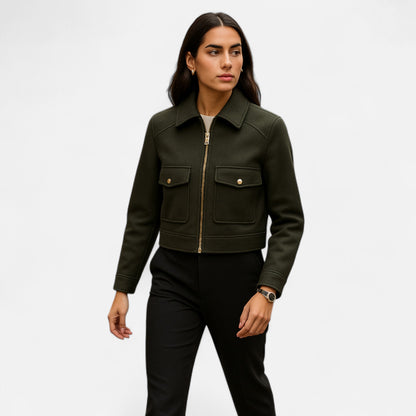 Elarova | Elegante Winterjacke mit Reißverschluss für Damen