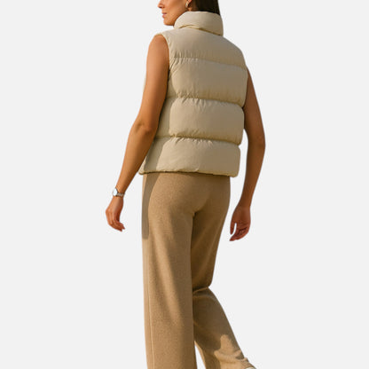 Elarova | Elegante Winterweste mit hoher Taille für Damen