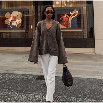 Elarova | Elegante kurze Strickjacke für Damen