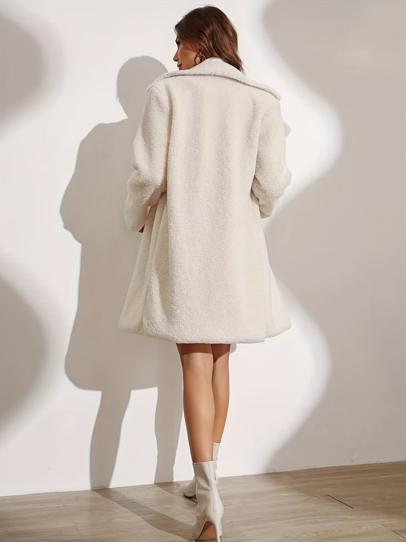 Elarova | Eleganter Damen-Teddy-Mantel