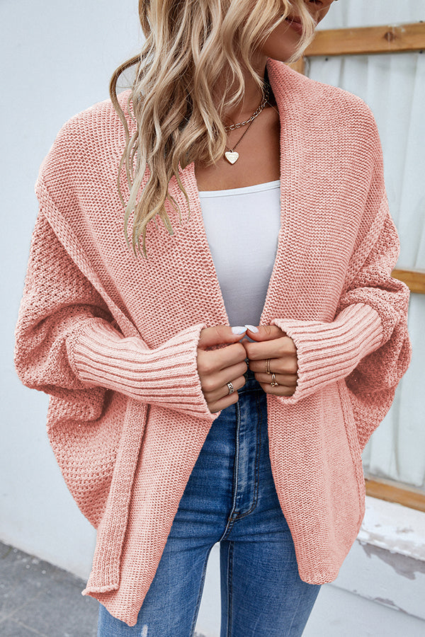 Elarova | Eleganter Herbst Strickcardigan mit Dolmanärmeln für Frauen