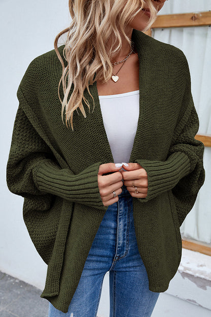 Elarova | Eleganter Herbst Strickcardigan mit Dolmanärmeln für Frauen