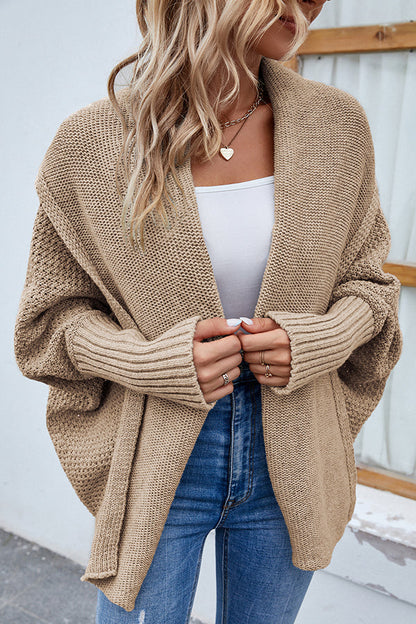 Elarova | Eleganter Herbst Strickcardigan mit Dolmanärmeln für Frauen