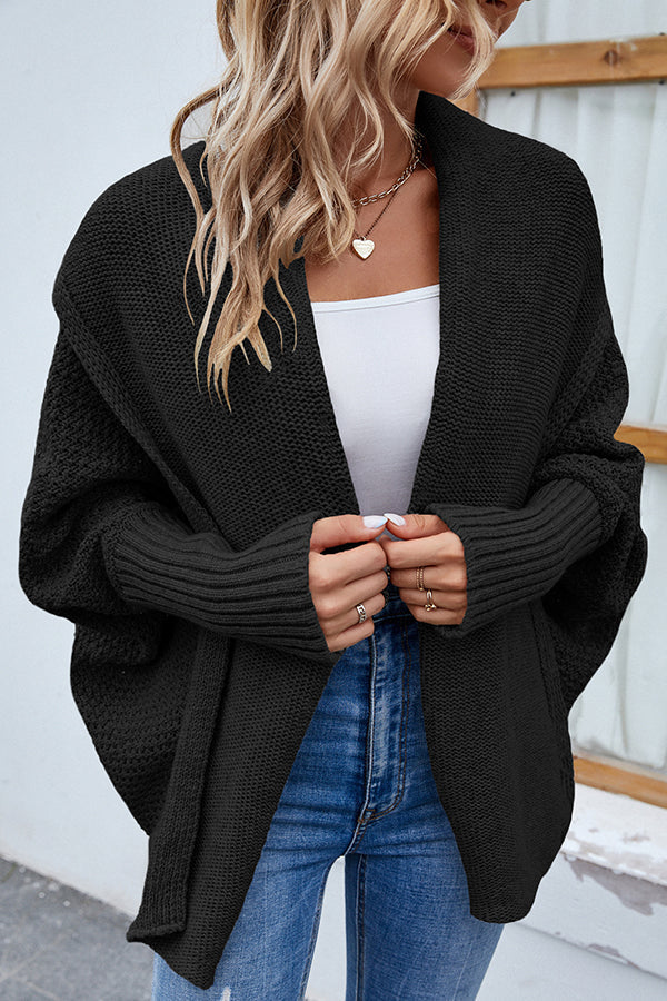 Elarova | Eleganter Herbst Strickcardigan mit Dolmanärmeln für Frauen