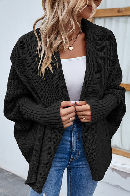 Elarova | Eleganter Herbst Strickcardigan mit Dolmanärmeln für Frauen