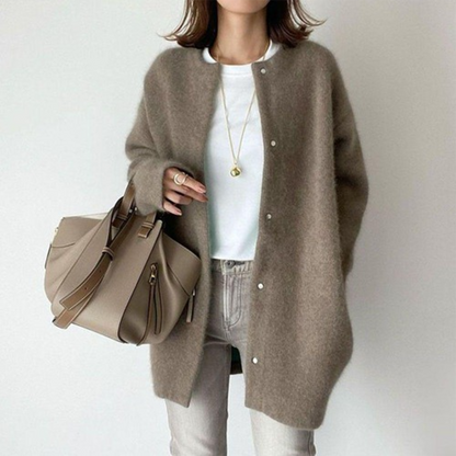 Elarova | Eleganter Kaschmir Strickjacke