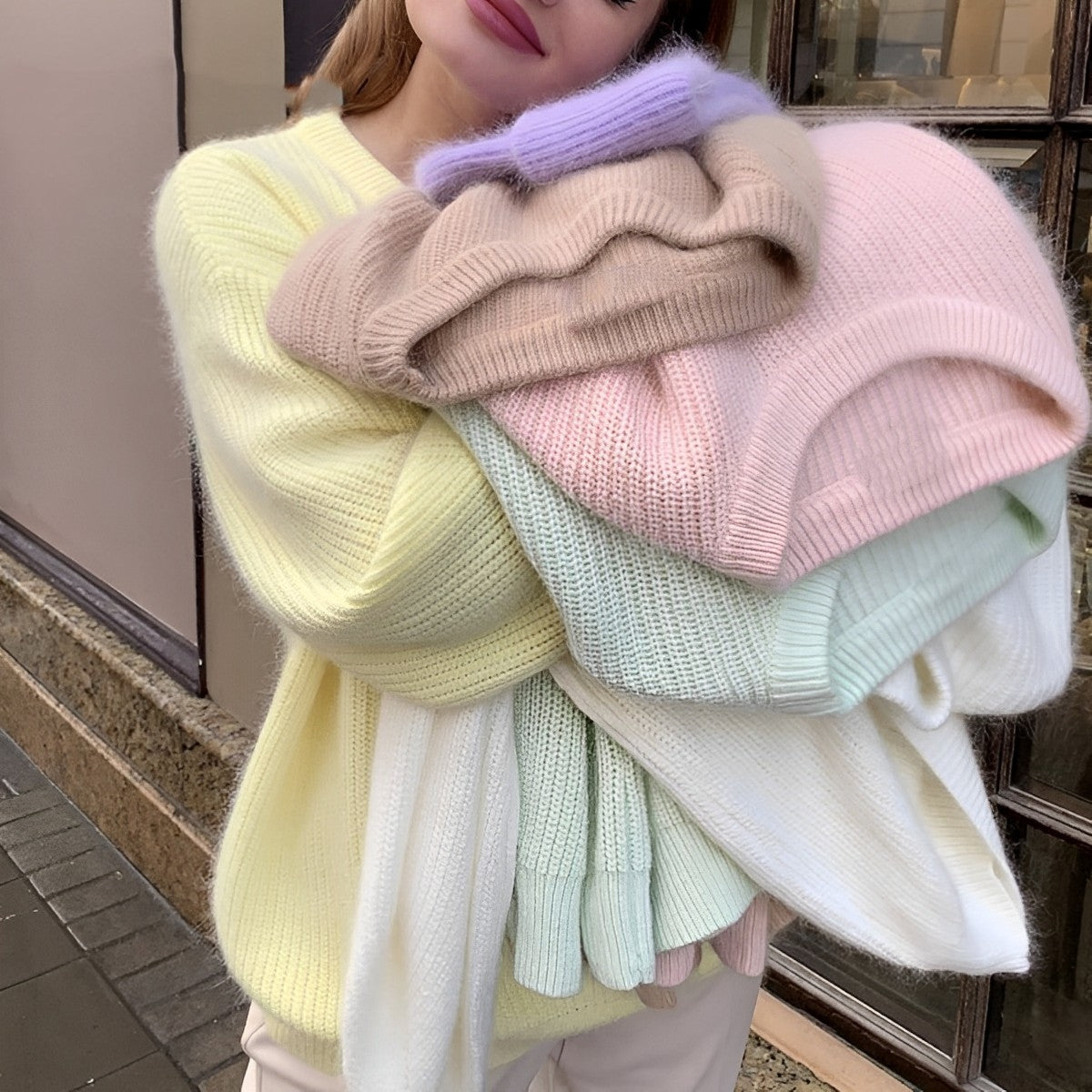 Elarova | Eleganter Kaschmir|Strickpullover
