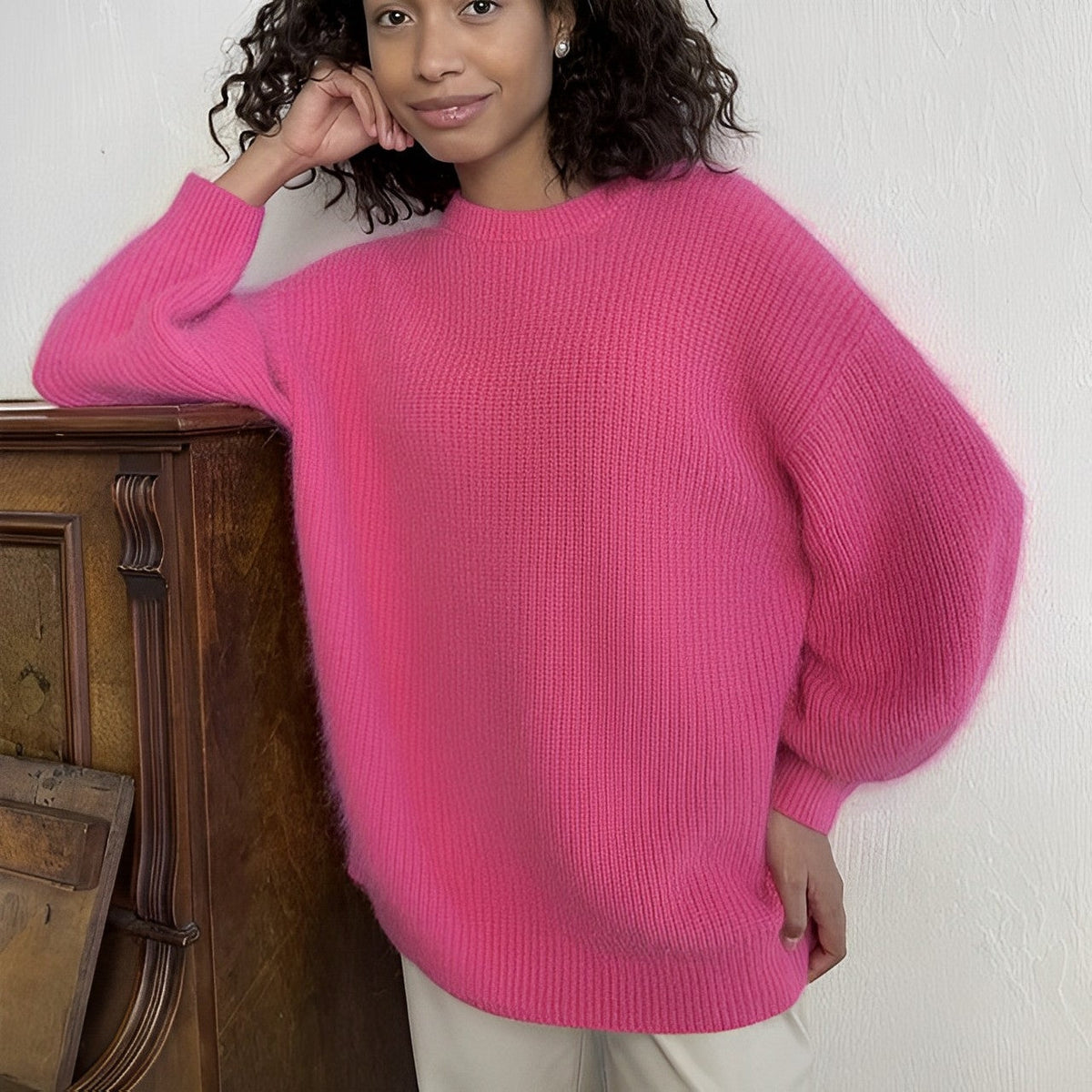 Elarova | Eleganter Kaschmir|Strickpullover