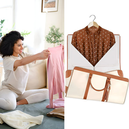 Elarova | Eleganter Kleiderorganizer Umhängetasche aus Vegan Leder