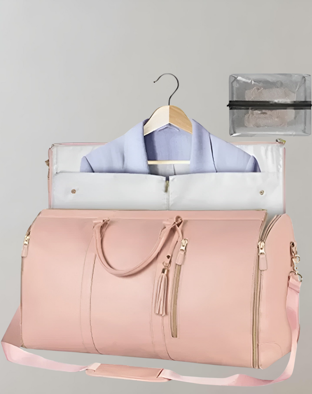 Elarova | Eleganter Kleiderorganizer Umhängetasche aus Vegan Leder