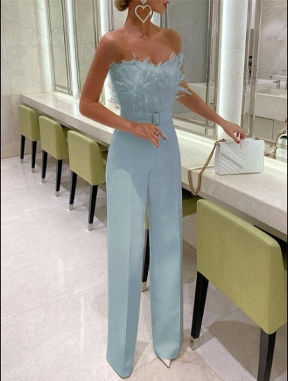 Elarova | Eleganter Lange Jumpsuit - Verführerische Party-Mode