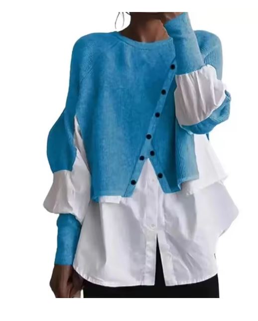 Elarova | Eleganter Pullover mit Hemd