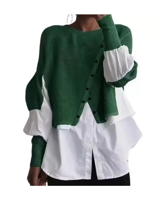 Elarova | Eleganter Pullover mit Hemd