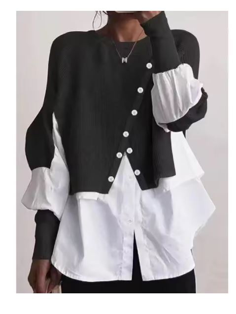 Elarova | Eleganter Pullover mit Hemd