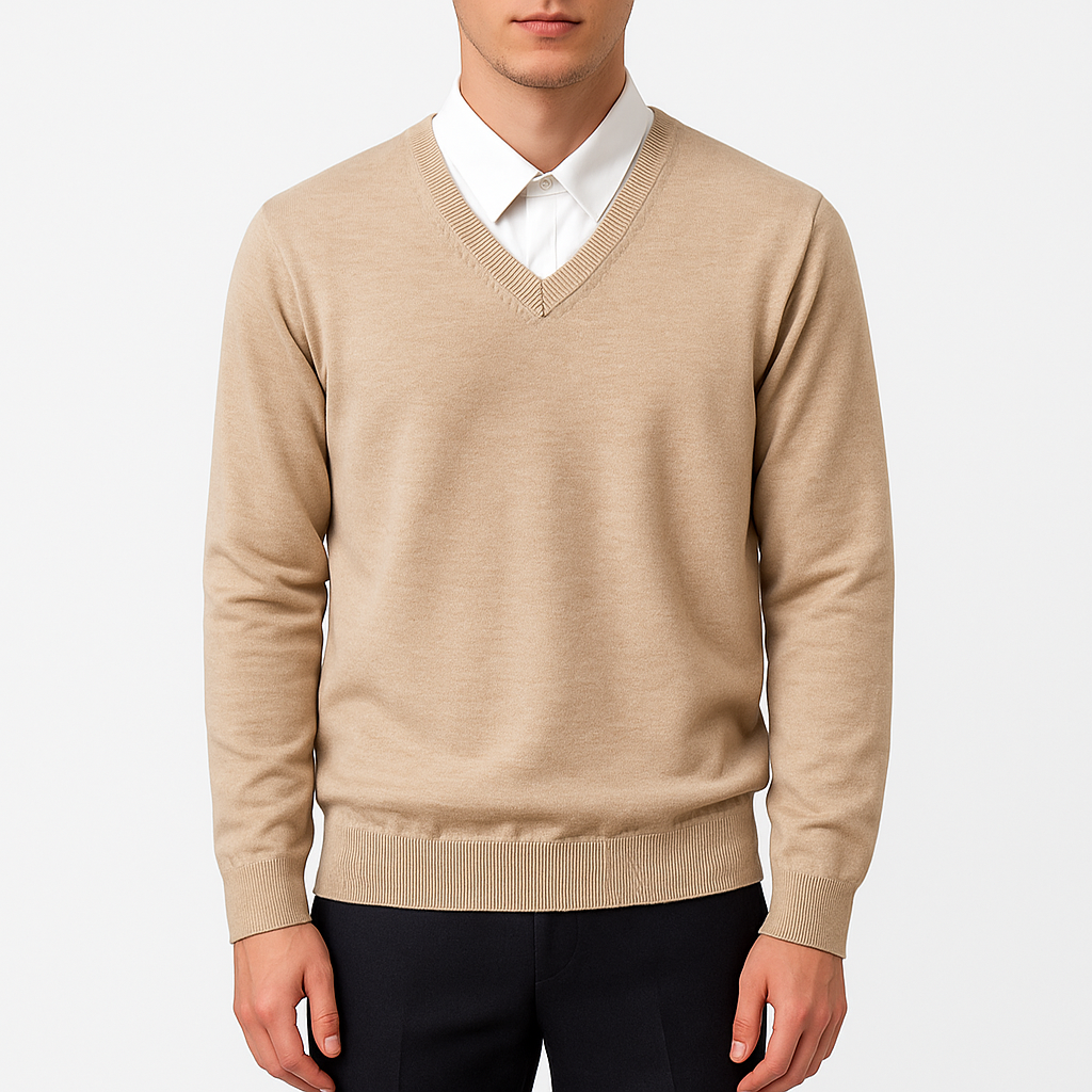 Elarova | Eleganter Pullover mit V-Ausschnitt