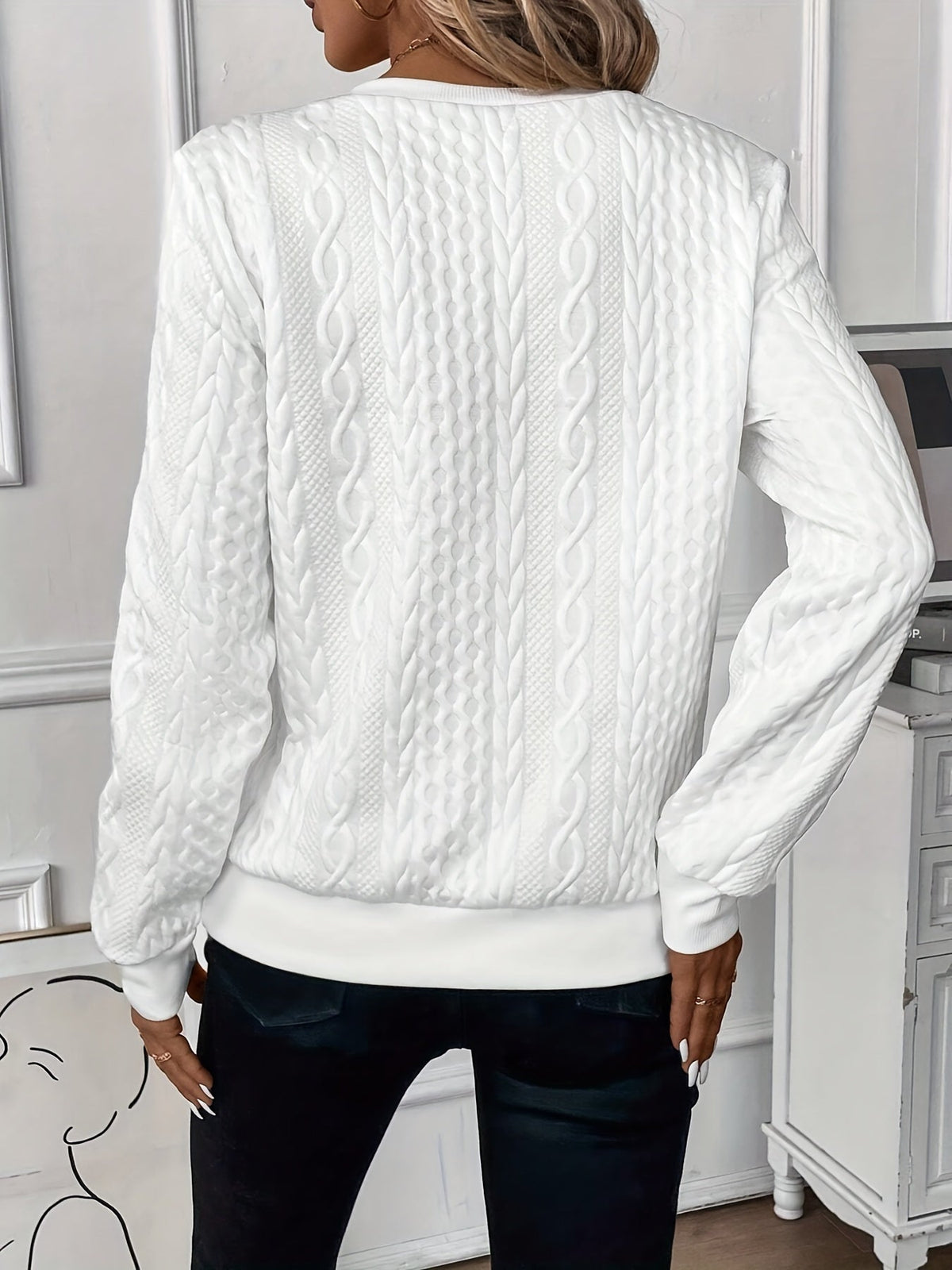 Elarova | Eleganter Stilvoller Strickpullover