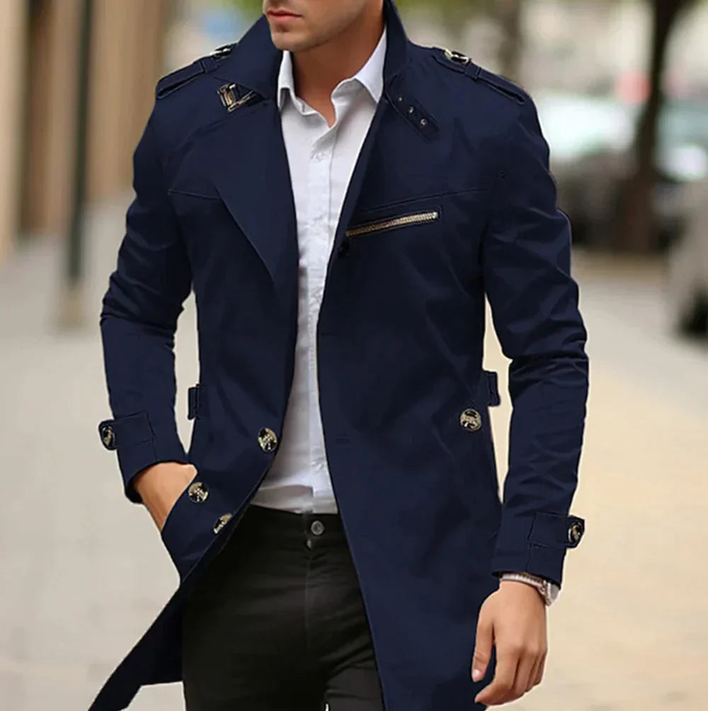 Elarova | Eleganter Trenchcoat für Herren