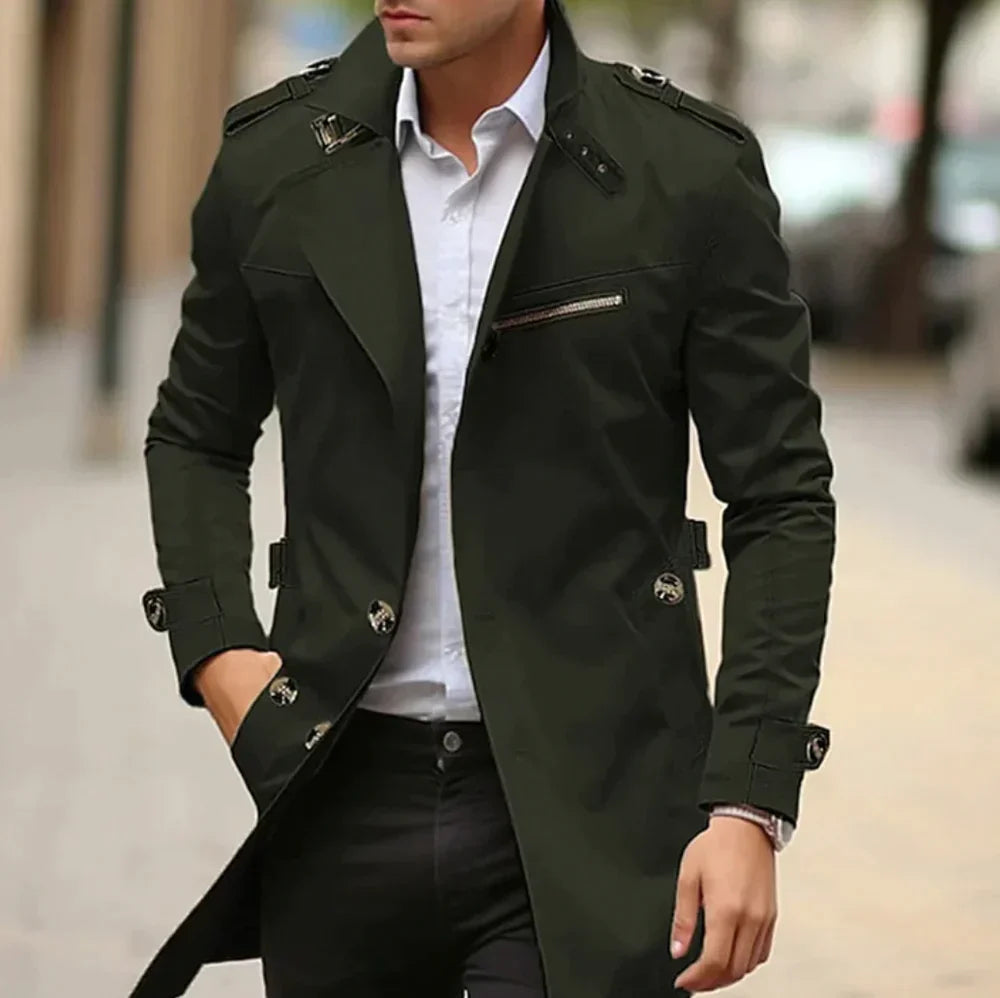 Elarova | Eleganter Trenchcoat für Herren