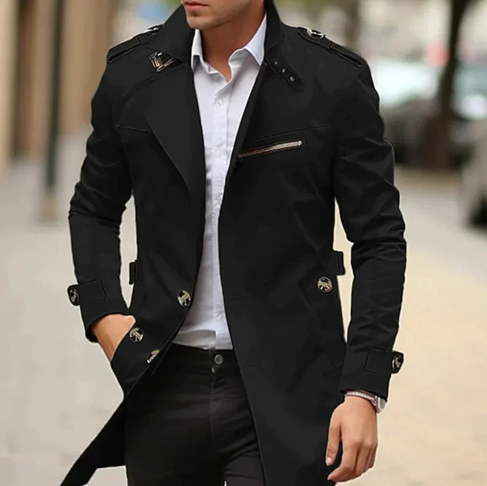 Elarova | Eleganter Trenchcoat für Herren