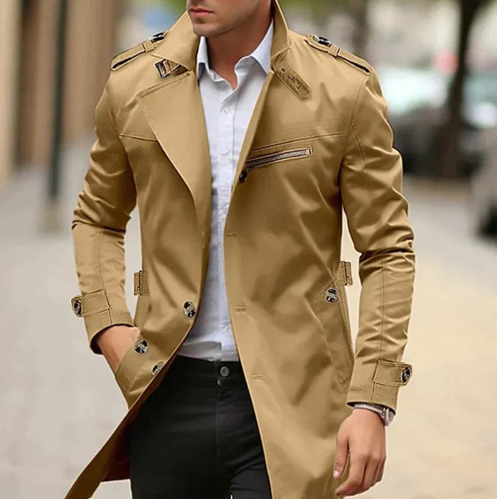 Elarova | Eleganter Trenchcoat für Herren