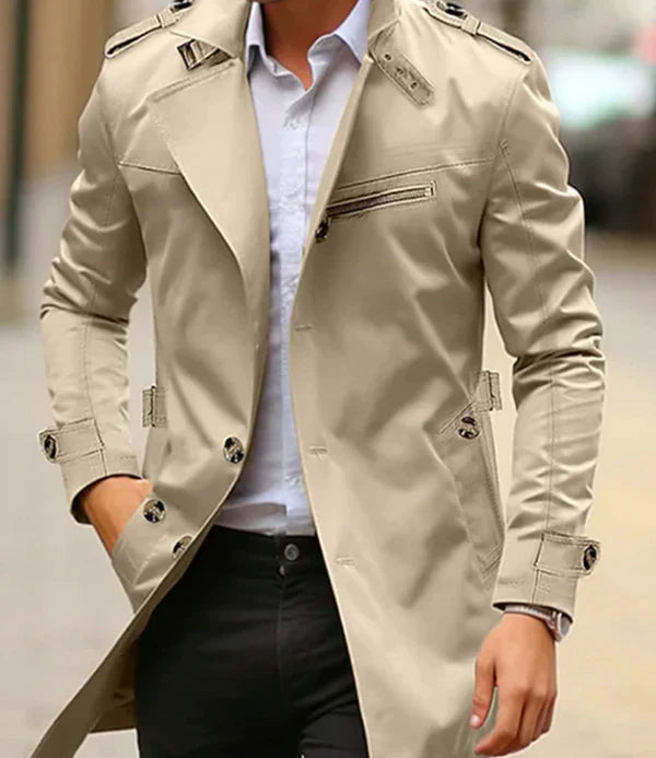 Elarova | Eleganter Trenchcoat für Herren