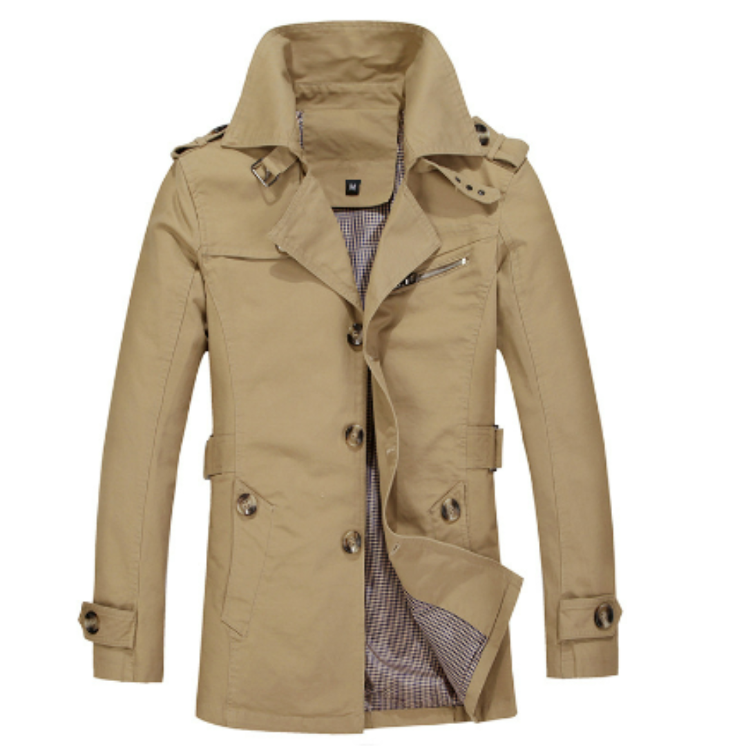 Elarova | Eleganter Trenchcoat für Herren