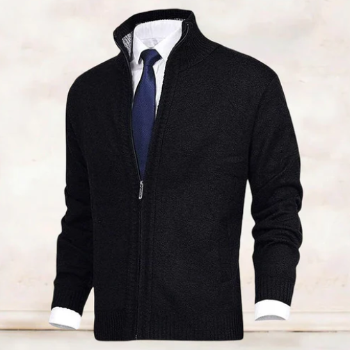 Elarova | Eleganter Und Bequemer Strickjacke Mit Kragen Für Herren