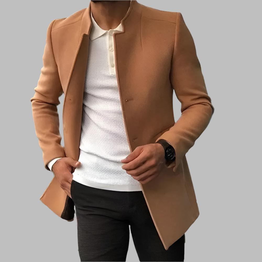 Elarova | Eleganter Wollmantel für Herren